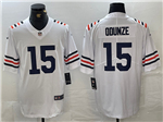 Chicago Bears #15 Rome Odunze White Alternate Classic Vapor Limited Jersey