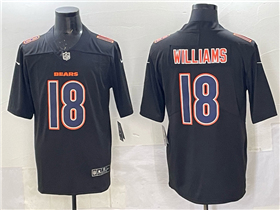 Chicago Bears #18 Caleb Williams Black Fashion Limited Jersey