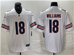 Chicago Bears #18 Caleb Williams White Vapor Limited Jersey