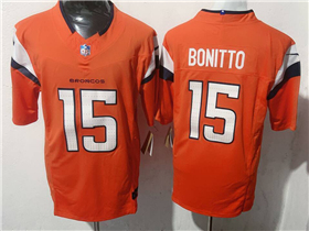 Denver Broncos #15 Nik Bonitto Orange Vapor F.U.S.E. Limited Jersey