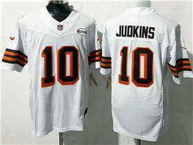 Cleveland Browns #10 Quinshon Judkins White 1946 Collection Vapor F.U.S.E. Limited Jersey