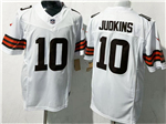 Cleveland Browns #10 Quinshon Judkins White Vapor F.U.S.E. Limited Jersey
