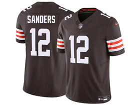 Cleveland Browns #12 Shedeur Sanders Brown Vapor F.U.S.E. Limited Jersey