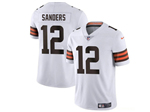 Cleveland Browns #12 Shedeur Sanders White Vapor Limited Jersey