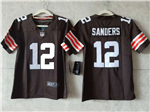 Cleveland Browns #12 Shedeur Sanders Youth Brown Vapor Limited Jersey