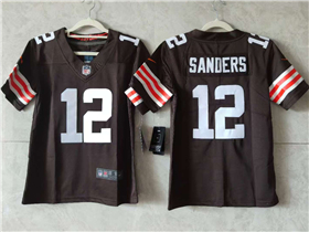 Cleveland Browns #12 Shedeur Sanders Youth Brown Vapor Limited Jersey