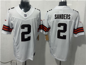Cleveland Browns #2 Shedeur Sanders White Vapor F.U.S.E. Limited Jersey