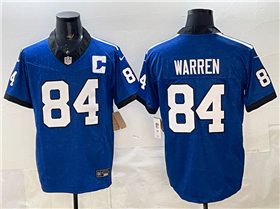 Indianapolis Colts #84 Tyler Warren Indiana Nights Blue Vapor F.U.S.E. Limited Jersey
