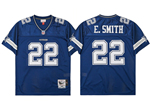 Dallas Cowboys #22 Emmitt Smith 1996 Throwback Blue Jersey