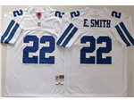 Dallas Cowboys #22 Emmitt Smith 1994 Throwback White Jersey