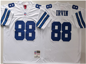 Dallas Cowboys #88 Michael Irving 1994 Throwback White Jersey
