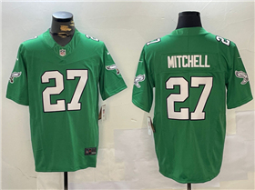 Philadelphia Eagles #27 Quinyon Mitchell Kelly Green Vapor F.U.S.E. Limited Jersey