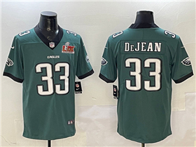 Philadelphia Eagles #33 Cooper DeJean Green Super Bowl LIX Limited Jersey