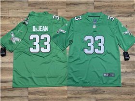 Philadelphia Eagles #33 Cooper DeJean Kelly Green Vapor Limited Jersey