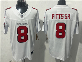 Atlanta Falcons #8 Kyle Pitts Sr. 2026 White Vapor F.U.S.E. Limited Jersey
