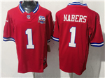 New York Giants #44 Cam Skattebo Throwback Red Vapor F.U.S.E. Limited Jersey