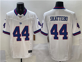 New York Giants #44 Cam Skattebo White Color Rush Vapor F.U.S.E. Limited Jersey
