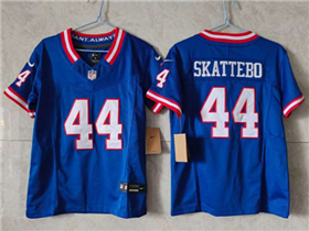 New York Giants #44 Cam Skattebo Youth Royal Classic Vapor F.U.S.E. Limited Jersey