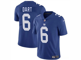 New York Giants #6 Jaxson Dart Blue Vapor Limited Jersey