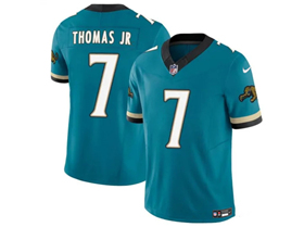 Jacksonville Jaguars #7 Brian Thomas Jr. Teal Prowler Throwback Vapor F.U.S.E. Limited Jersey