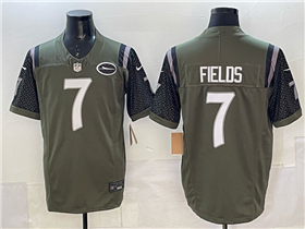 New York Jets #7 Justin Fields Gotham Green Rivalries Vapor F.U.S.E. Limited Jersey