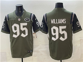 New York Jets #95 Quinnen Williams Gotham Green Rivalries Vapor F.U.S.E. Limited Jersey