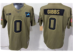 Detroit Lions #0 Jahmyr Gibbs Olive 2025 Salute To Service Limited Jersey