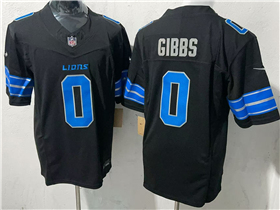 Detroit Lions #0 Jahmyr Gibbs Black Vapor F.U.S.E. Limited Jersey