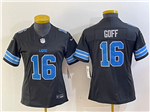 Detroit Lions #16 Jared Goff Women's 2024 Black Vapor F.U.S.E. Limited Jersey