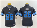 Detroit Lions #26 Jahmyr Gibbs Youth 2024 Black Vapor F.U.S.E. Limited Jersey