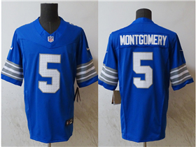 Detroit Lions #5 David Montgomery Blue Vapor F.U.S.E. Limited Jersey