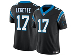 Carolina Panthers #17 Xavier Legette Black Vapor F.U.S.E. Limited Jersey