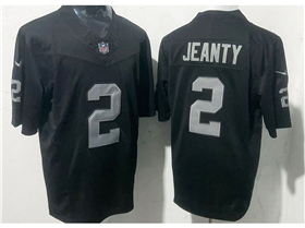 Las Vegas Raiders #2 Ashton Jeanty Black Vapor F.U.S.E. Limited Jersey