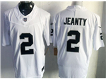 Las Vegas Raiders #2 Ashton Jeanty White Vapor F.U.S.E. Limited Jersey