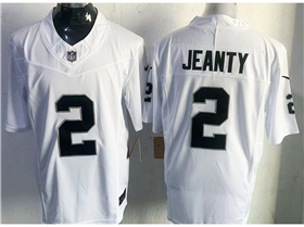 Las Vegas Raiders #2 Ashton Jeanty White Vapor F.U.S.E. Limited Jersey