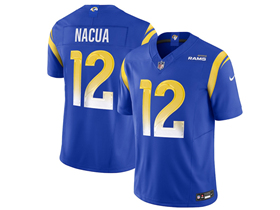 Los Angeles Rams #12 Puka Nacua Royal Vapor F.U.S.E. Limited Jersey