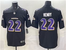 Baltimore Ravens #22 Derrick Henry Black Fashion Limited Jersey
