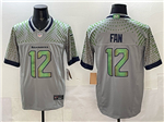 Seattle Seahawks #12 Fan Gray Rivalries Vapor F.U.S.E. Limited Jersey