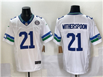 Seattle Seahawks #21 Devon Witherspoon White Throwback Vapor F.U.S.E. Limited Jersey