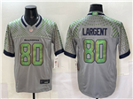 Seattle Seahawks #80 Steve Largent Gray Rivalries Vapor F.U.S.E. Limited Jersey