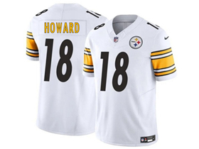 Pittsburgh Steelers #18 Will Howard White Vapor F.U.S.E. Limited Jersey