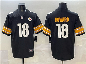 Pittsburgh Steelers #18 Will Howard Black Vapor Limited Jersey