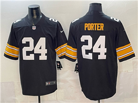 Pittsburgh Steelers #24 Joey Porter Jr. Alternate Black Vapor Limited Jersey