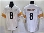 Pittsburgh Steelers #8 Aaron Rodgers White Vapor F.U.S.E. Limited Jersey