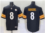 Pittsburgh Steelers #8 Aaron Rodgers Black Vapor Limited Jersey