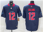 Houston Texans #12 Nico Collins Alternate Navy Vapor F.U.S.E. Limited Jersey