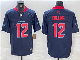 Houston Texans #12 Nico Collins Alternate Navy Vapor F.U.S.E. Limited Jersey