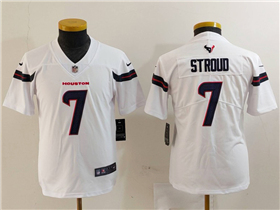 Houston Texans #7 C.J. Stroud Youth White Vapor Limited Jersey