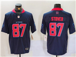 Houston Texans #87 Cade Stover Alternate Navy Vapor F.U.S.E. Limited Jersey