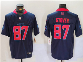 Houston Texans #87 Cade Stover Alternate Navy Vapor F.U.S.E. Limited Jersey
